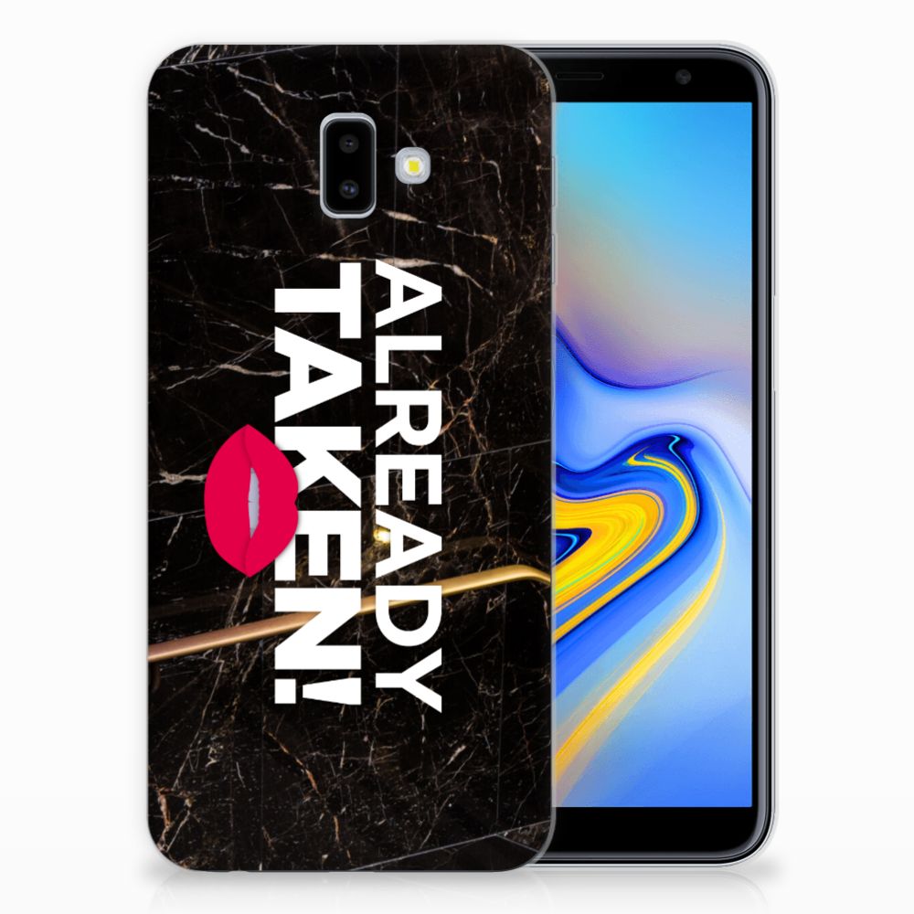 Samsung Galaxy J6 Plus (2018) Siliconen hoesje met naam Already Taken Black