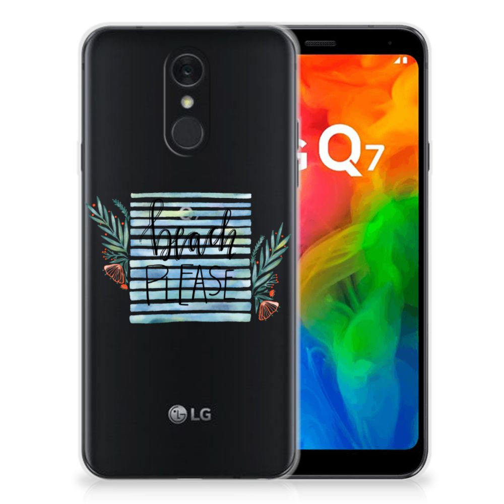 LG Q7 Telefoonhoesje met Naam Boho Beach