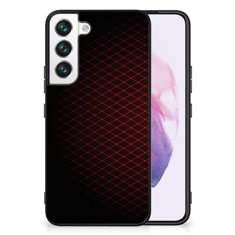 Samsung Galaxy S22 Back Case Geruit Rood