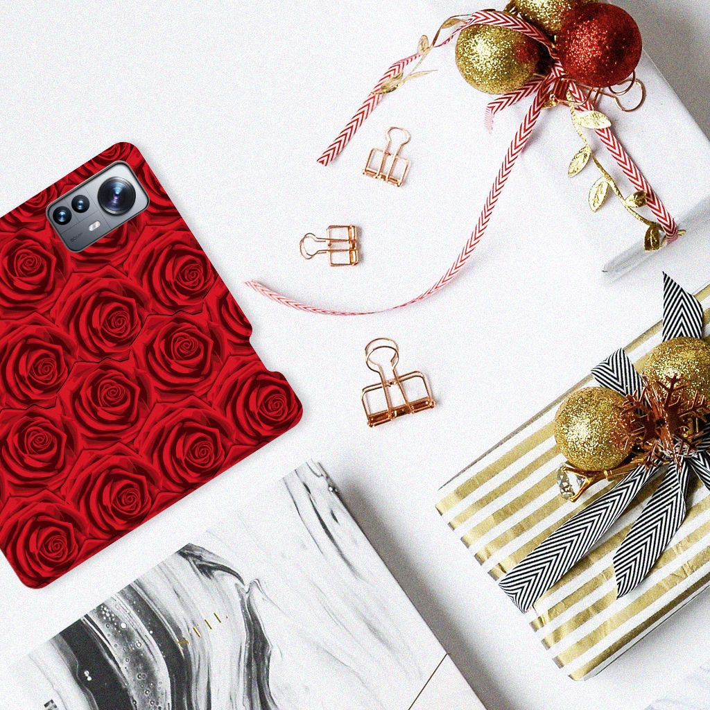 Xiaomi 12 Pro Smart Cover Red Roses - B2C Telecom