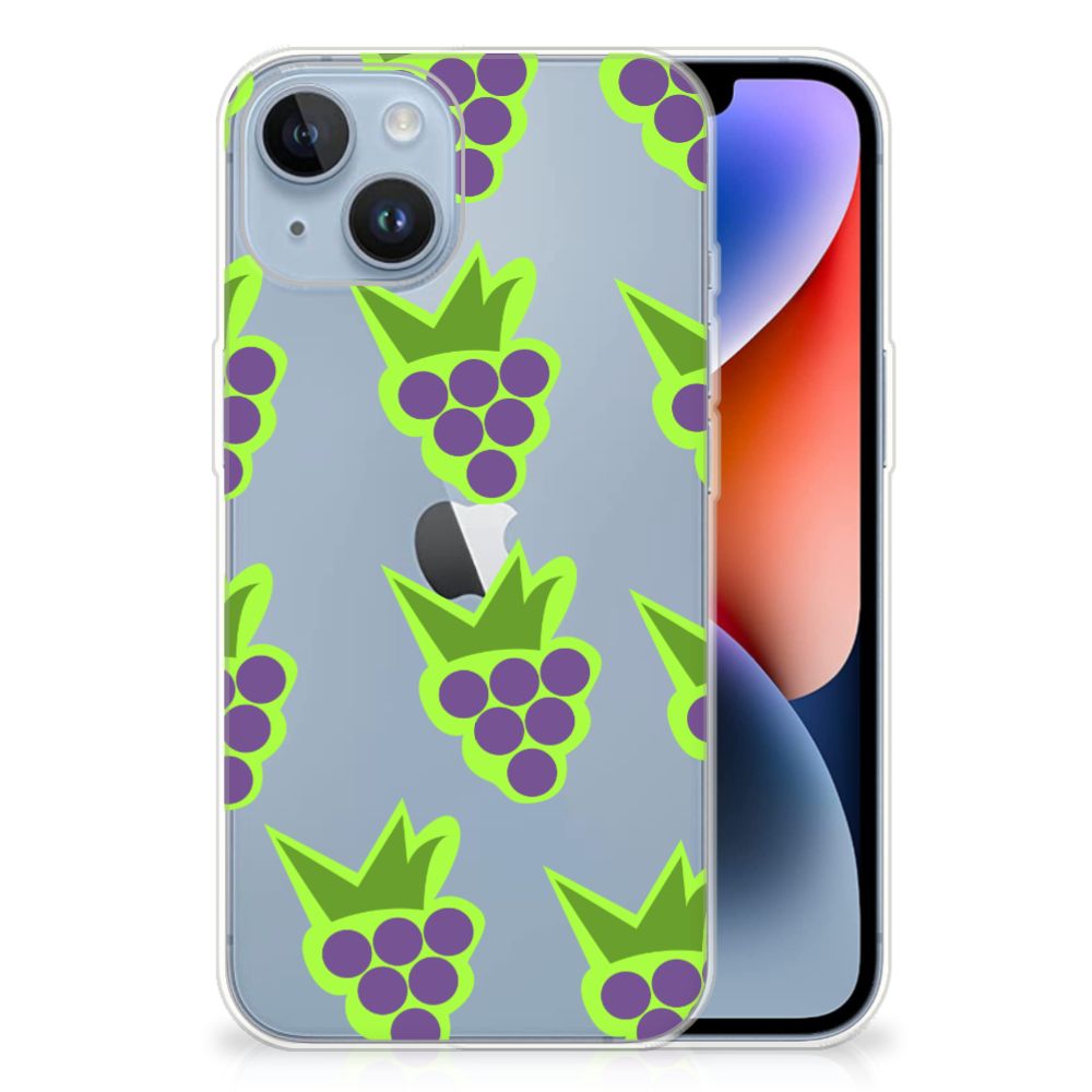 Apple iPhone 14 Siliconen Case Druiven