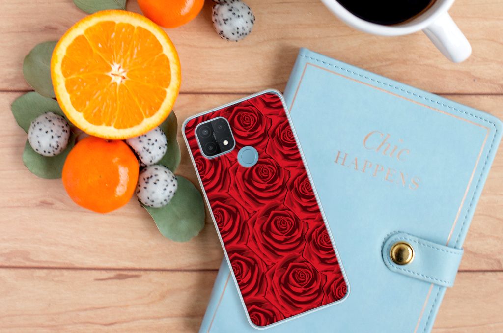 OPPO A15 TPU Case Red Roses B2C Telecom