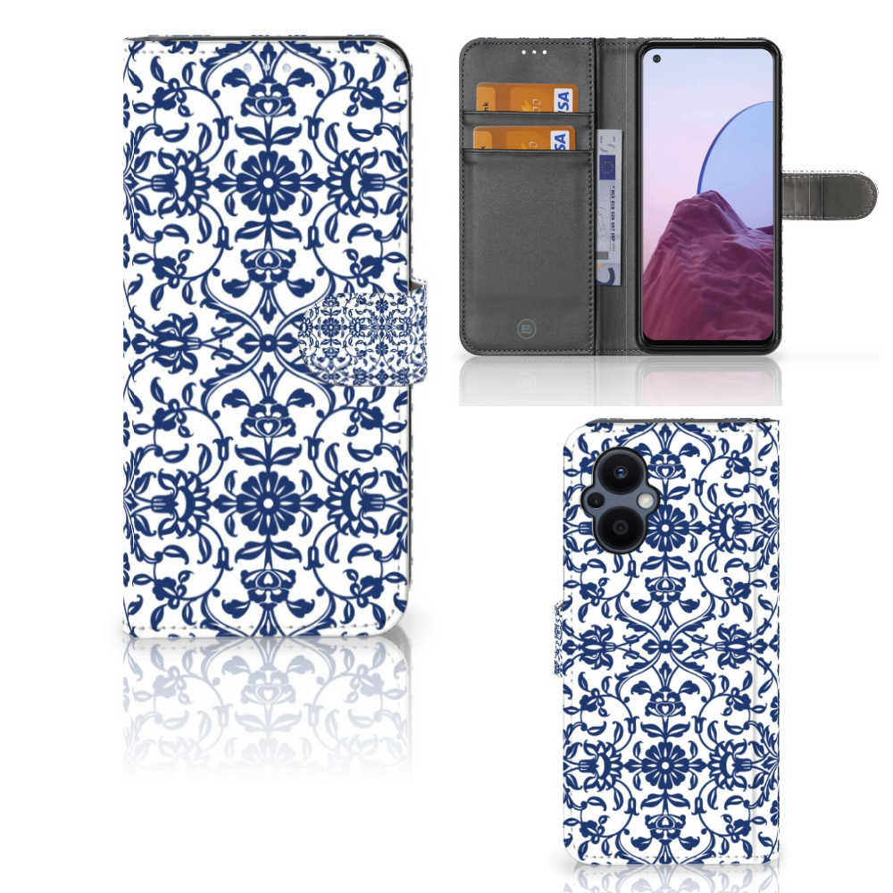 OPPO Reno 8 Lite | OnePlus Nord N20 Hoesje Flower Blue