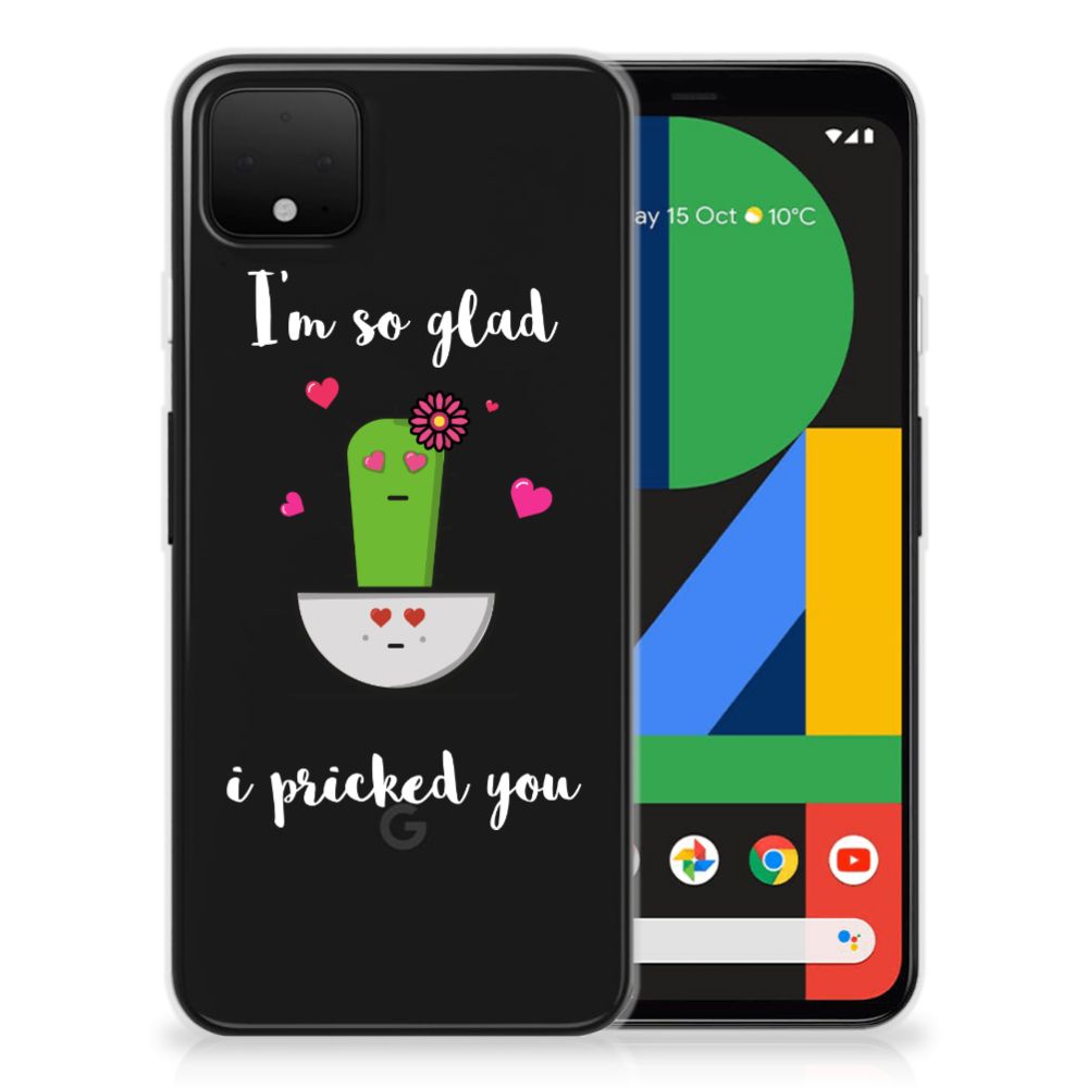 Google Pixel 4 XL Telefoonhoesje met Naam Cactus Glad B2C Telecom