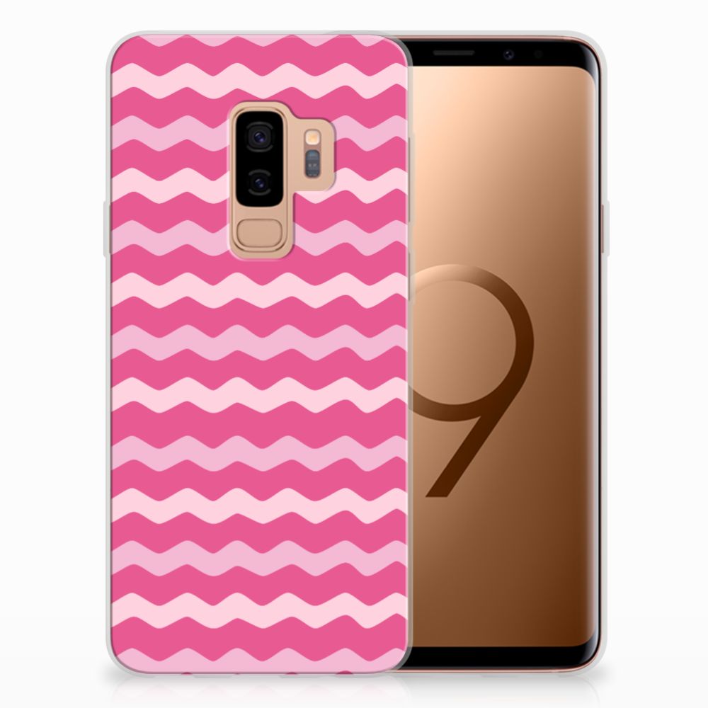 Samsung Galaxy S9 Plus TPU bumper Waves Pink