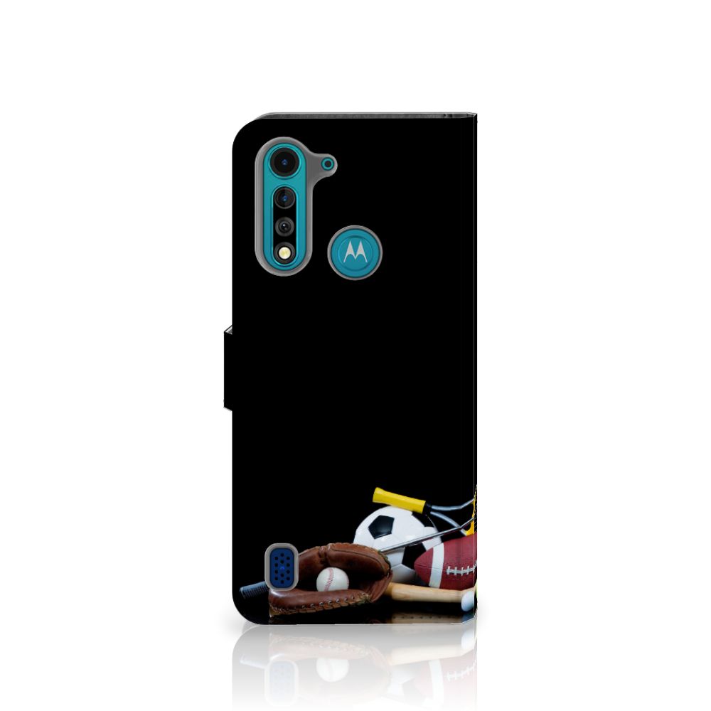 Motorola G8 Power Lite Wallet Case met Pasjes Sports