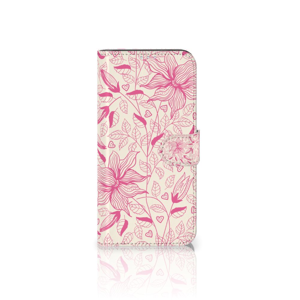 Motorola G8 Power Hoesje Pink Flowers