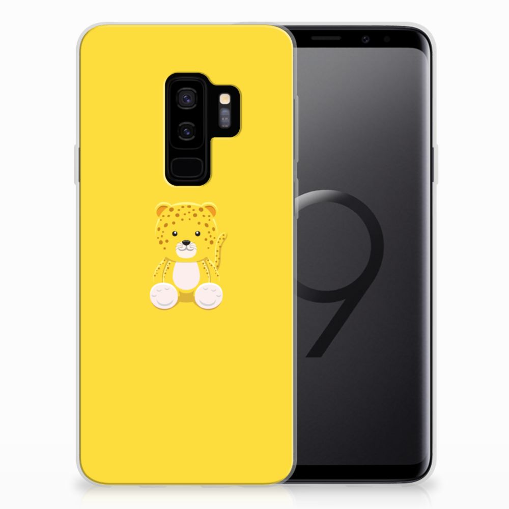 Samsung Galaxy S9 Plus Telefoonhoesje met Naam Baby Leopard