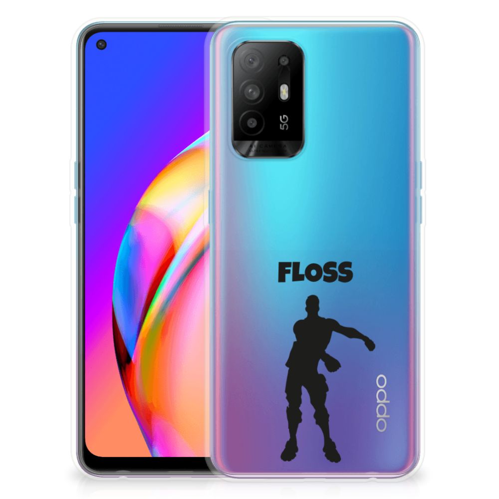 OPPO A94 5G | Reno5 Z Telefoonhoesje met Naam Floss