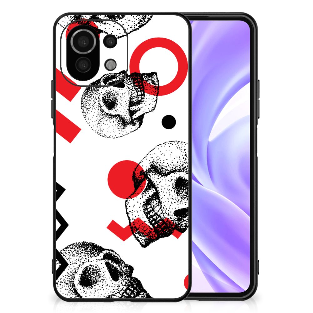 Telefoonhoesje Xiaomi 11 Lite 5G NE | Mi 11 Lite Skull Red