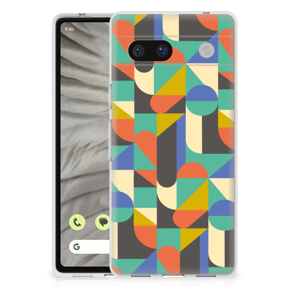 Google Pixel 7A TPU bumper Funky Retro