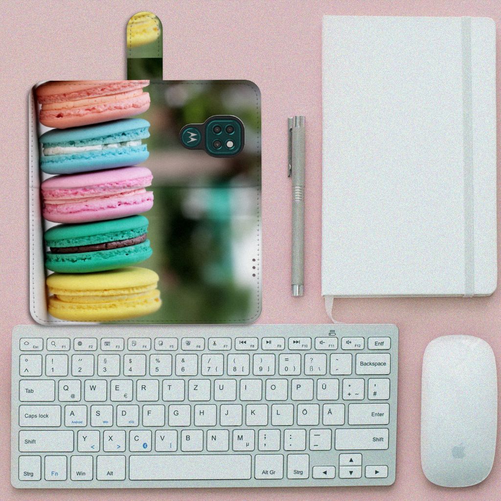 Motorola Moto G9 Play | E7 Plus Book Cover Macarons