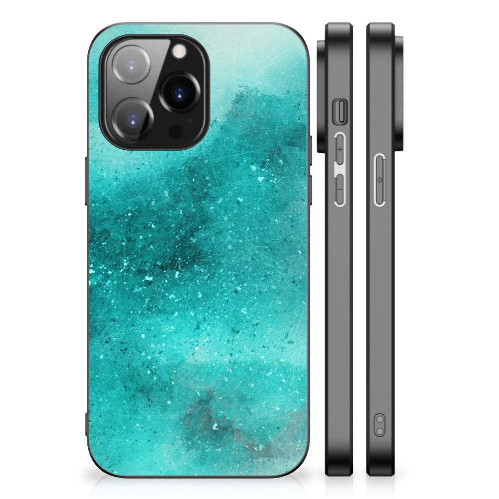 Kleurrijke Telefoonhoesje iPhone 14 Pro Max Painting Blue