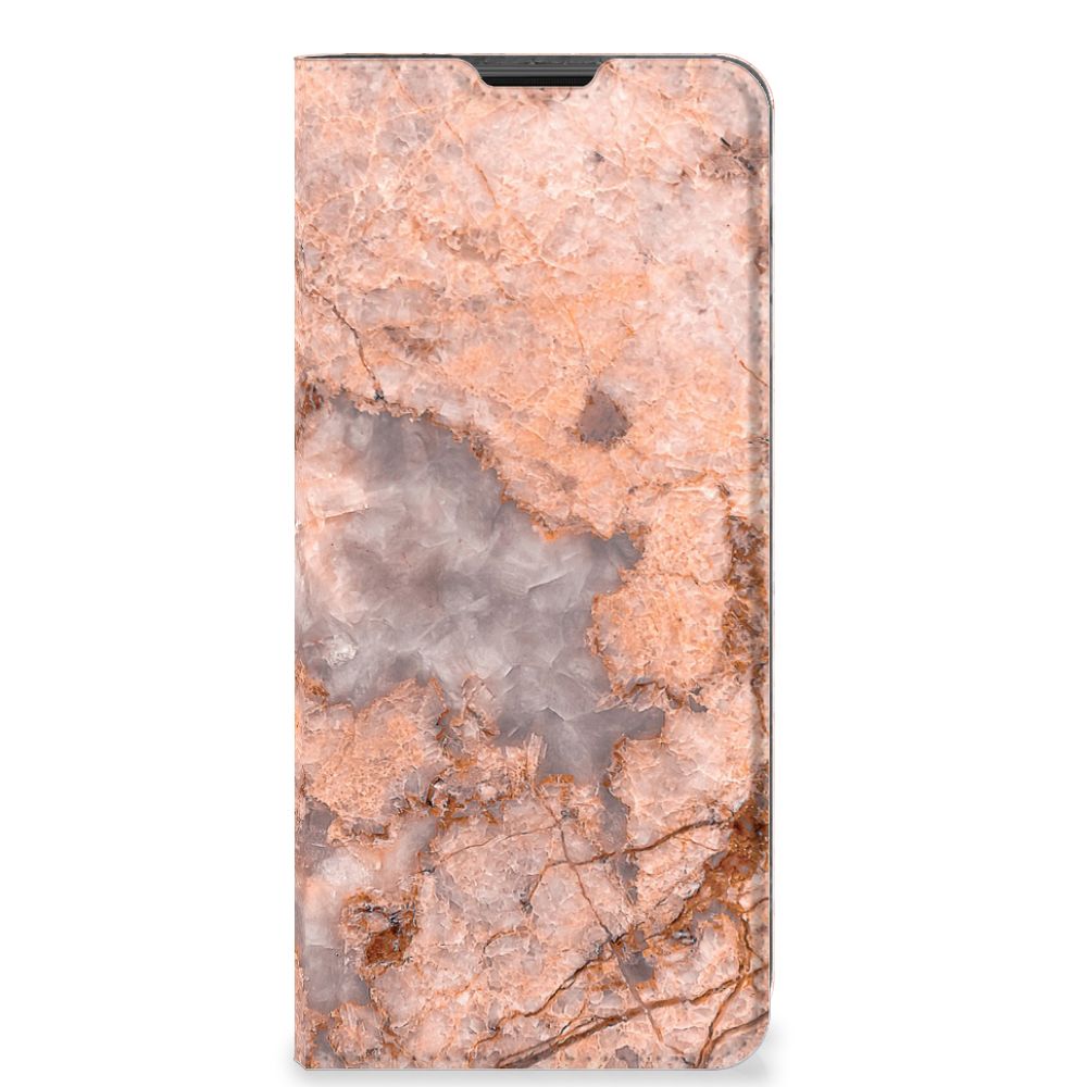 Motorola Moto G51 5G Standcase Marmer Oranje - B2C Telecom