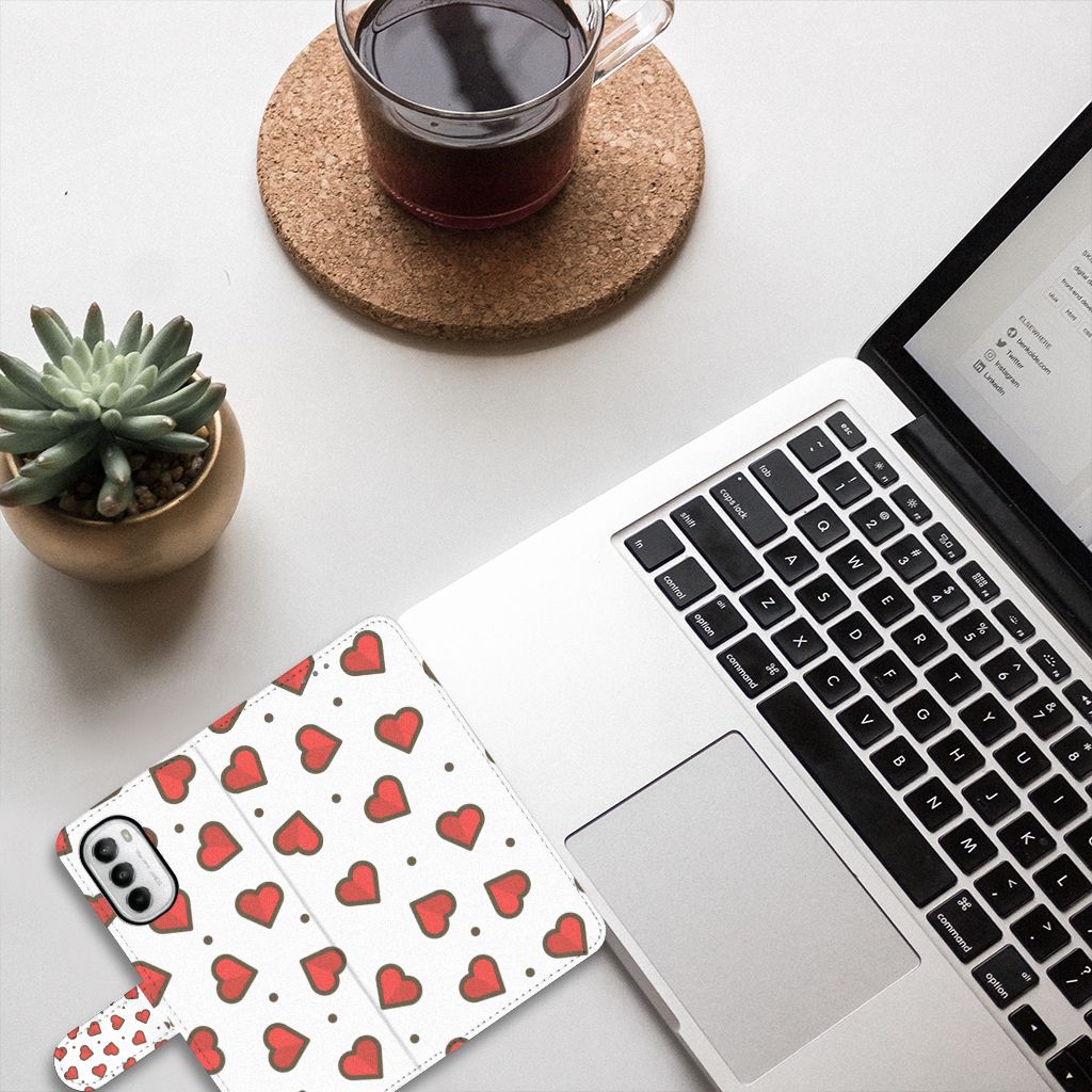 Motorola Moto G52 | Moto G82 Telefoon Hoesje Hearts