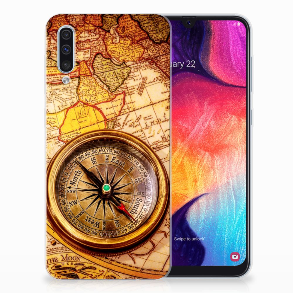 Samsung Galaxy A50 Siliconen Back Cover Kompas