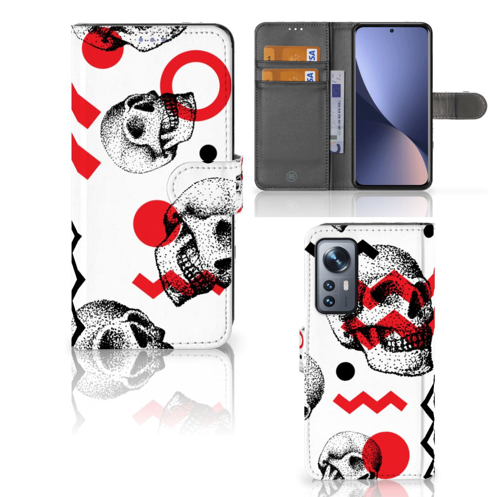 Telefoonhoesje met Naam Xiaomi 12 | 12X Skull Red