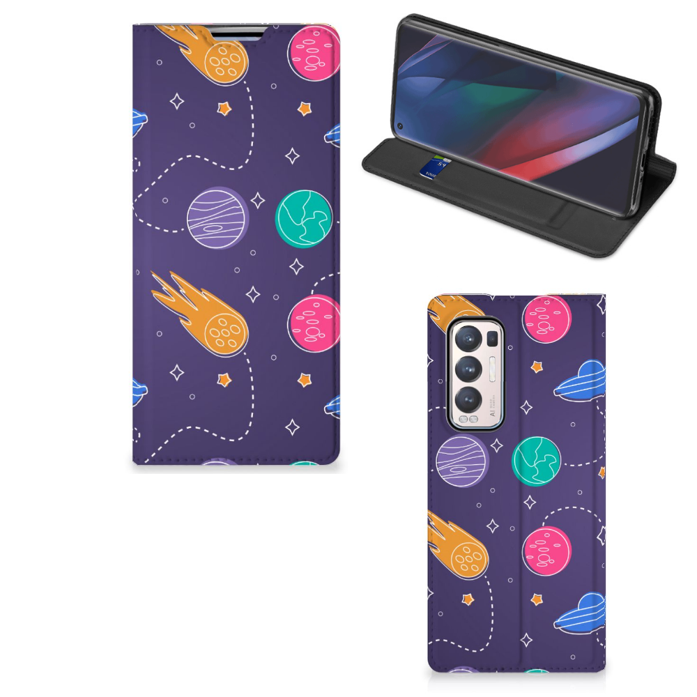 OPPO Find X3 Neo Hippe Standcase Space - B2C Telecom