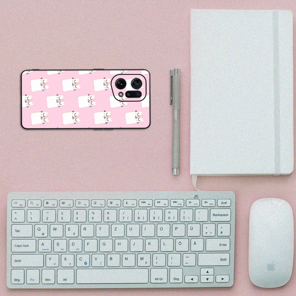 OPPO Find X5 Dierenprint Telefoonhoesje Sleeping Cats B2C Telecom