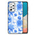 Bloemen Hoesje voor Samsung Galaxy A73 Flowers Blue B2C Telecom