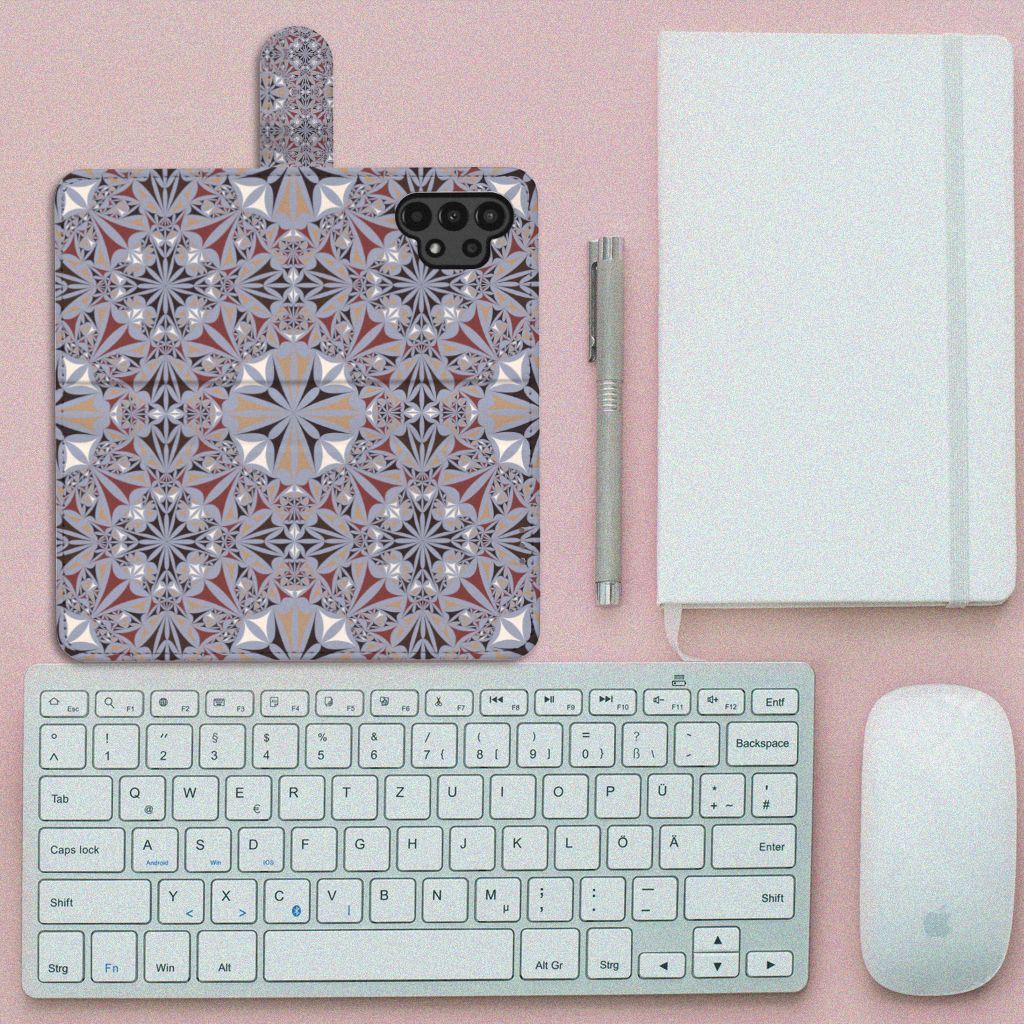 Samsung Galaxy A13 (4G) Bookcase Flower Tiles