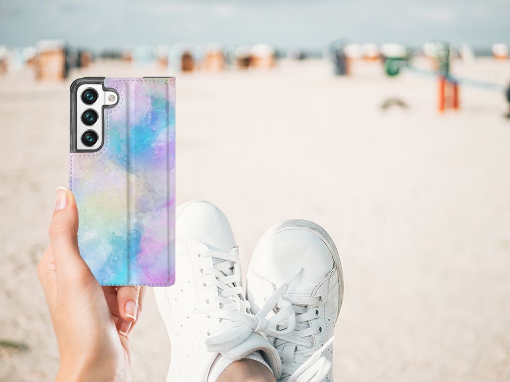 Bookcase Samsung Galaxy S22 Watercolor Light - B2C Telecom