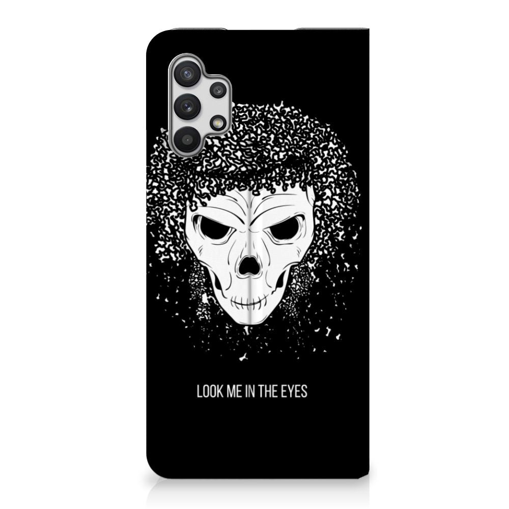 Mobiel BookCase Samsung Galaxy A32 5G Skull Hair - B2C Telecom