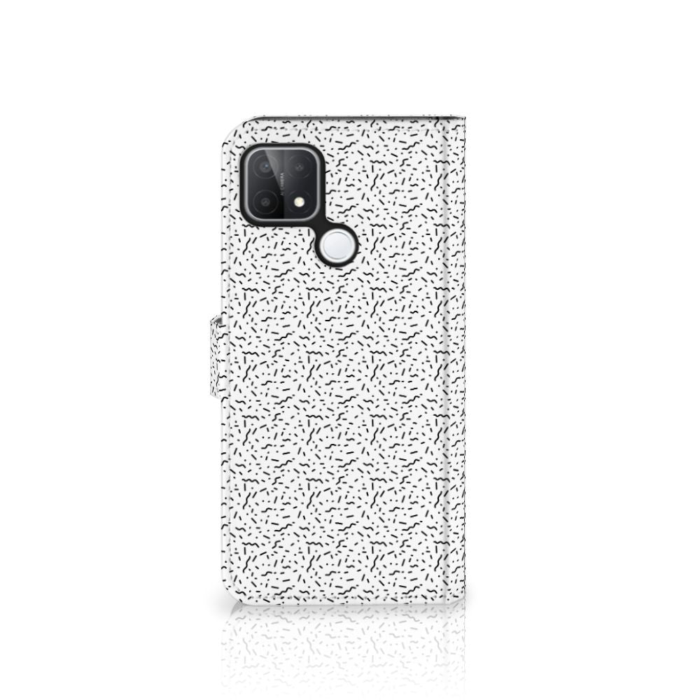 OPPO A15 Telefoon Hoesje Stripes Dots