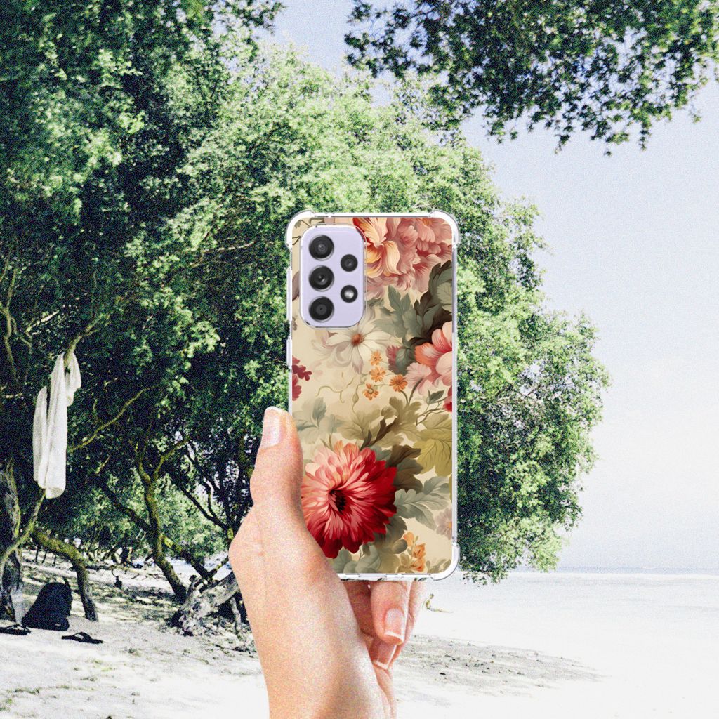 Case voor Samsung Galaxy A33 Bloemen B2C Telecom