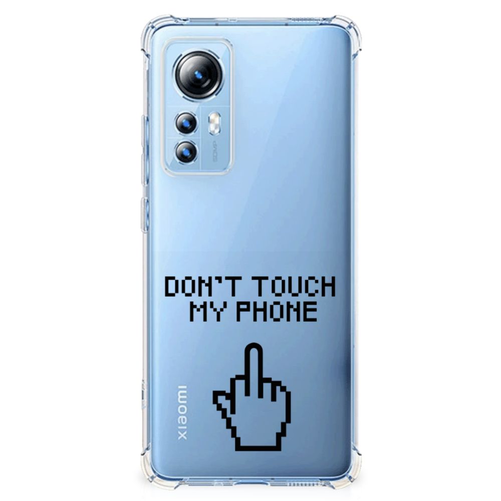 Xiaomi 12 Lite Anti Shock Case Finger Don't Touch My Phone B2C Telecom