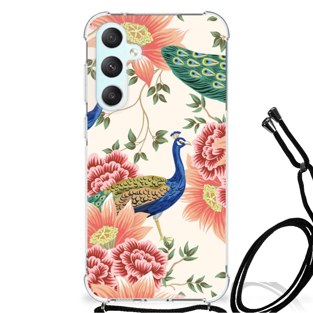 Case Anti-shock voor Samsung Galaxy S23 FE Pink Peacock B2C Telecom