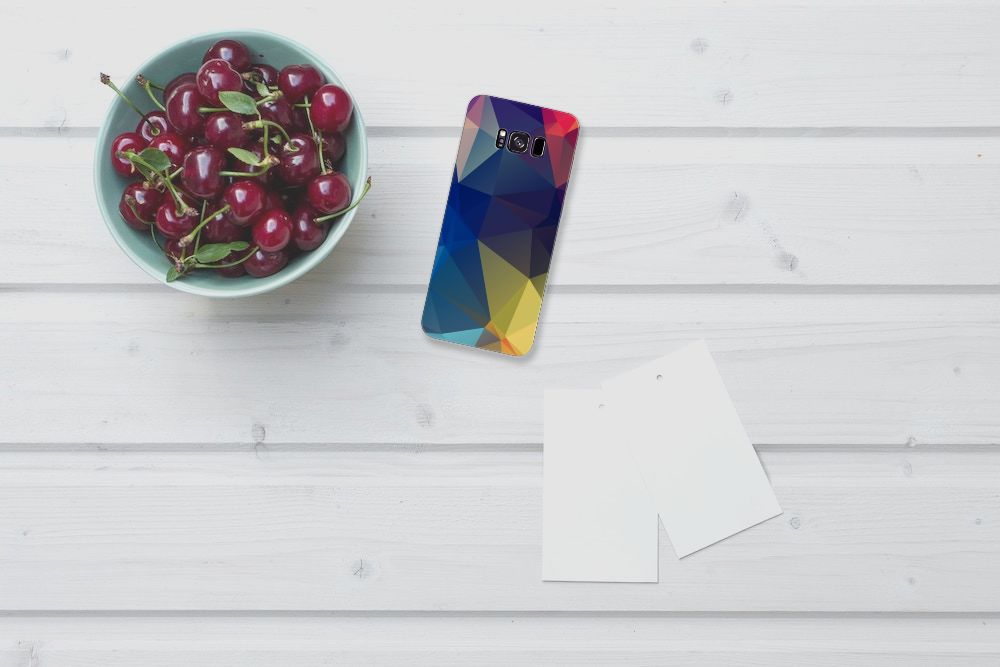 Samsung Galaxy S8 Plus TPU Hoesje Polygon Dark