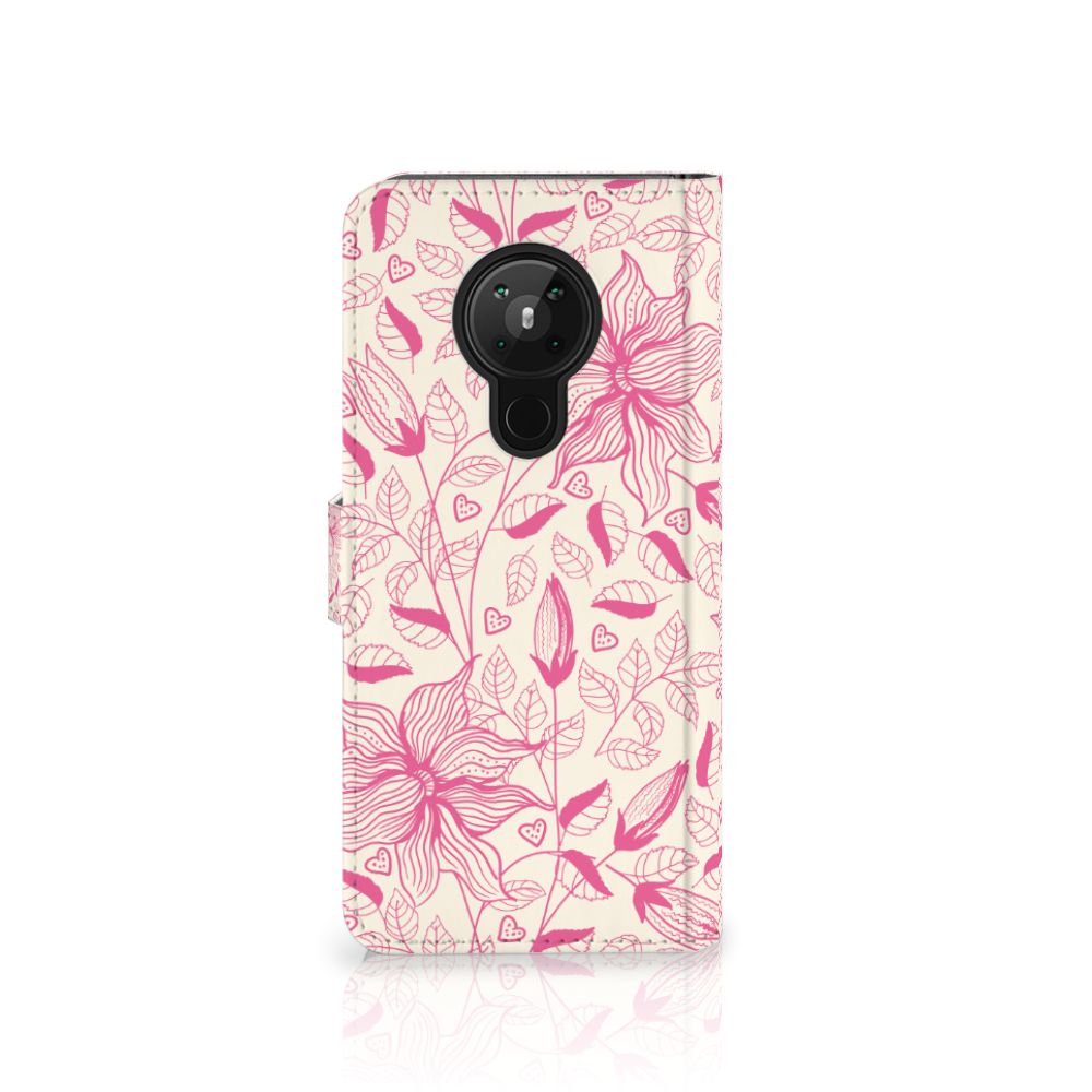 Nokia 5.3 Hoesje Pink Flowers