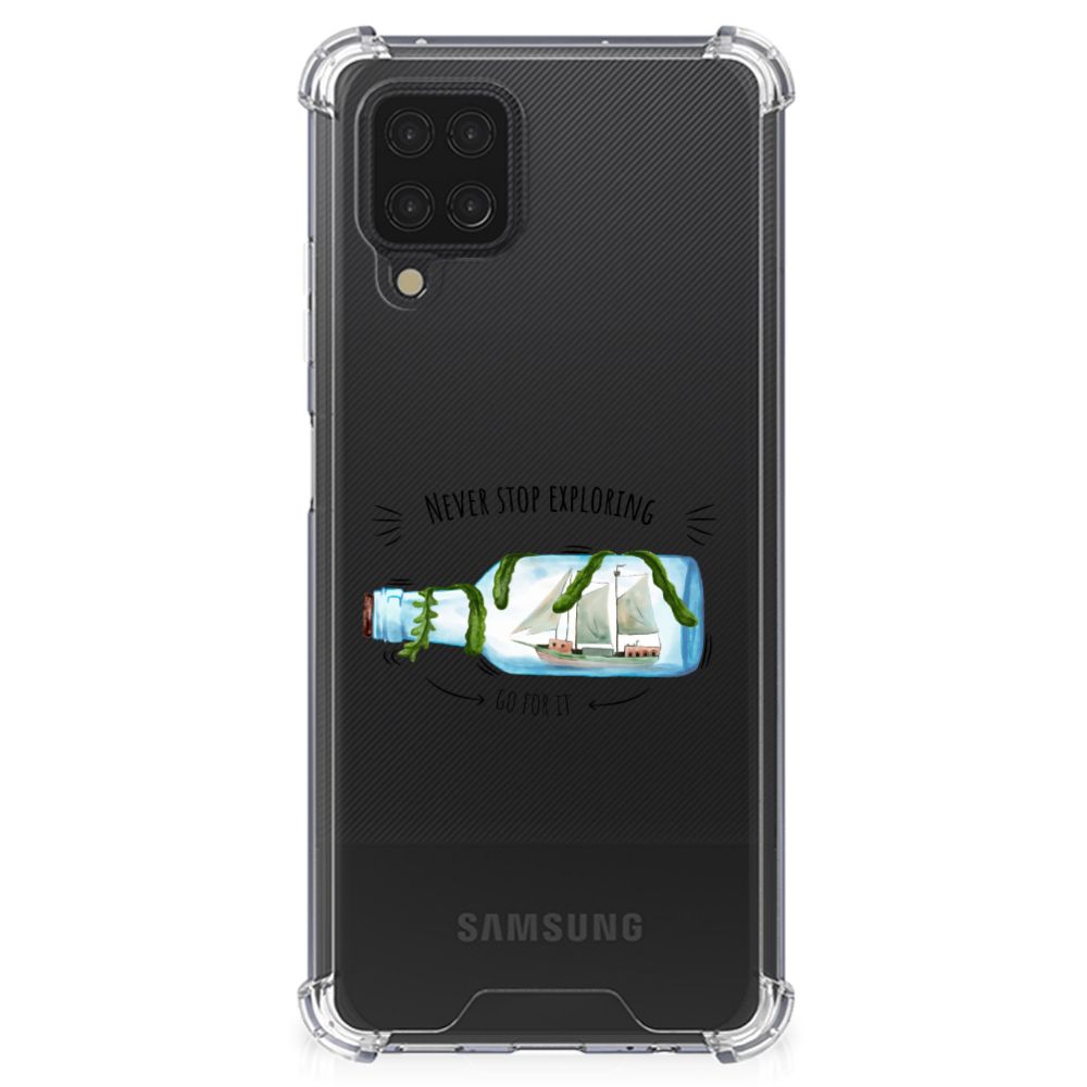 Samsung Galaxy A12 Stevig Bumper Hoesje Boho Bottle - B2C Telecom