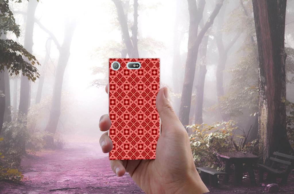 Sony Xperia XZ1 Compact TPU bumper Batik Rood