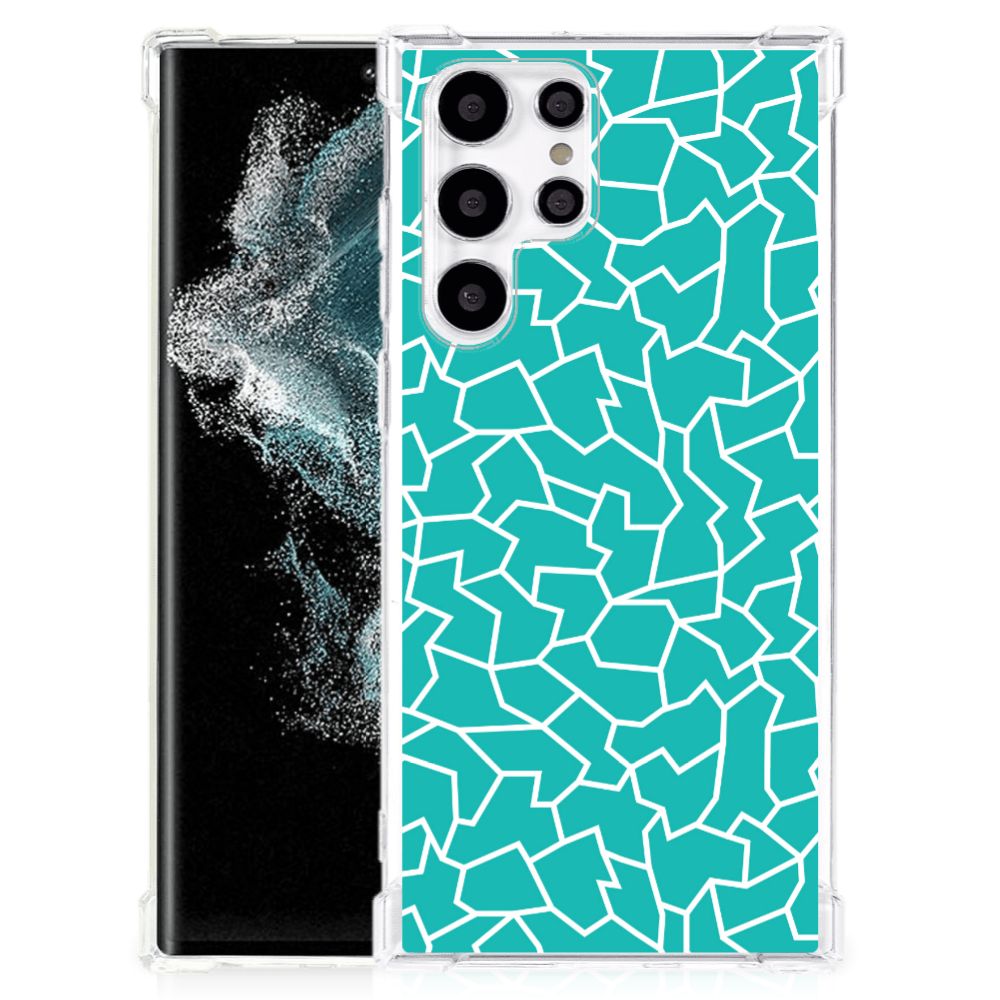 Samsung Galaxy S22 Ultra Back Cover Cracks Blue B2C Telecom