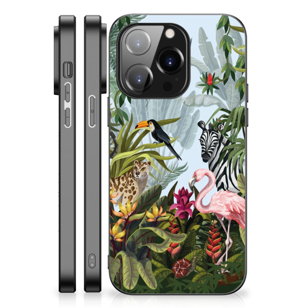 Dierenprint Telefoonhoesje voor iPhone 14 Pro Jungle B2C Telecom