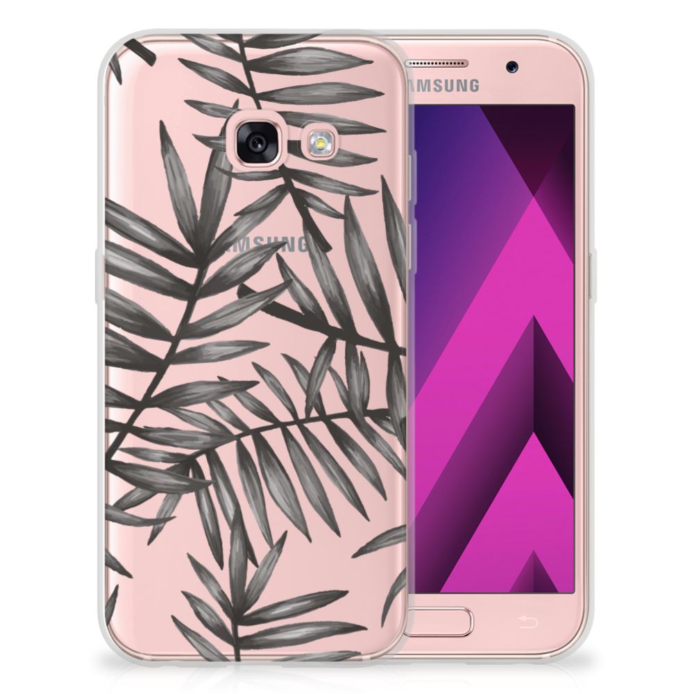 Samsung Galaxy A3 2017 TPU Case Leaves Grey