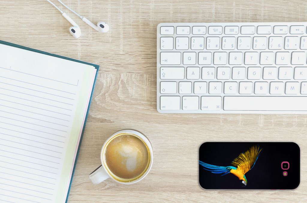 Samsung Galaxy J4 Plus (2018) TPU Hoesje Papegaai