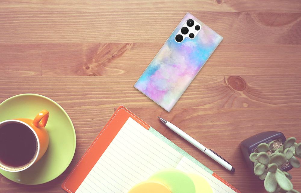 Hoesje maken Samsung Galaxy S22 Ultra Watercolor Light B2C Telecom