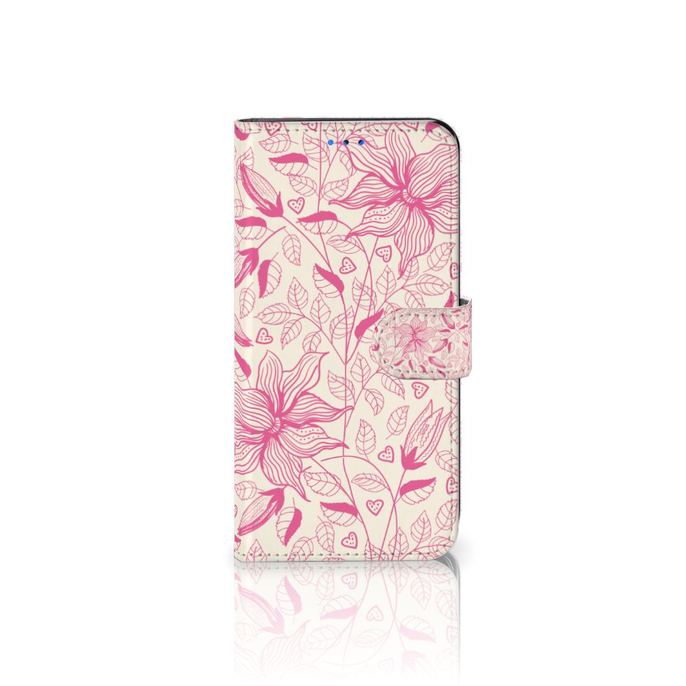 Huawei P Smart 2020 Hoesje Pink Flowers