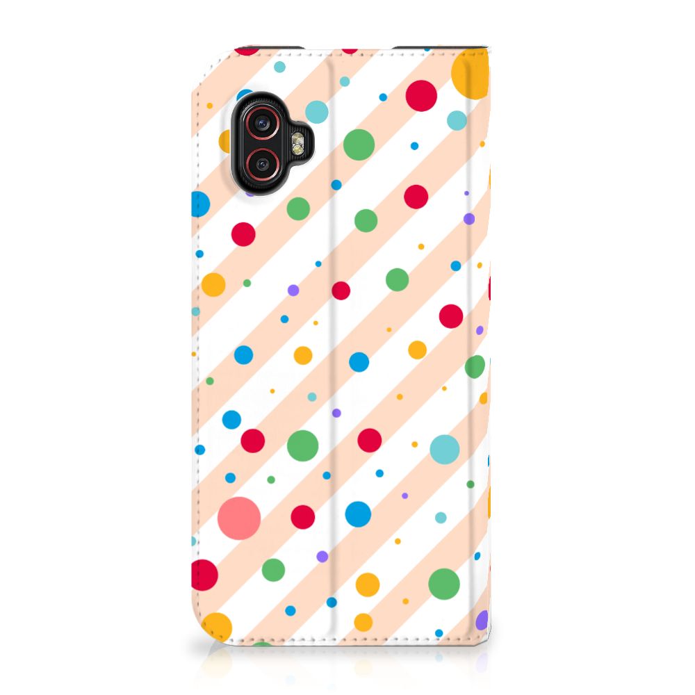 Samsung Galaxy Xcover 6 Pro Hoesje met Magneet Dots - B2C Telecom