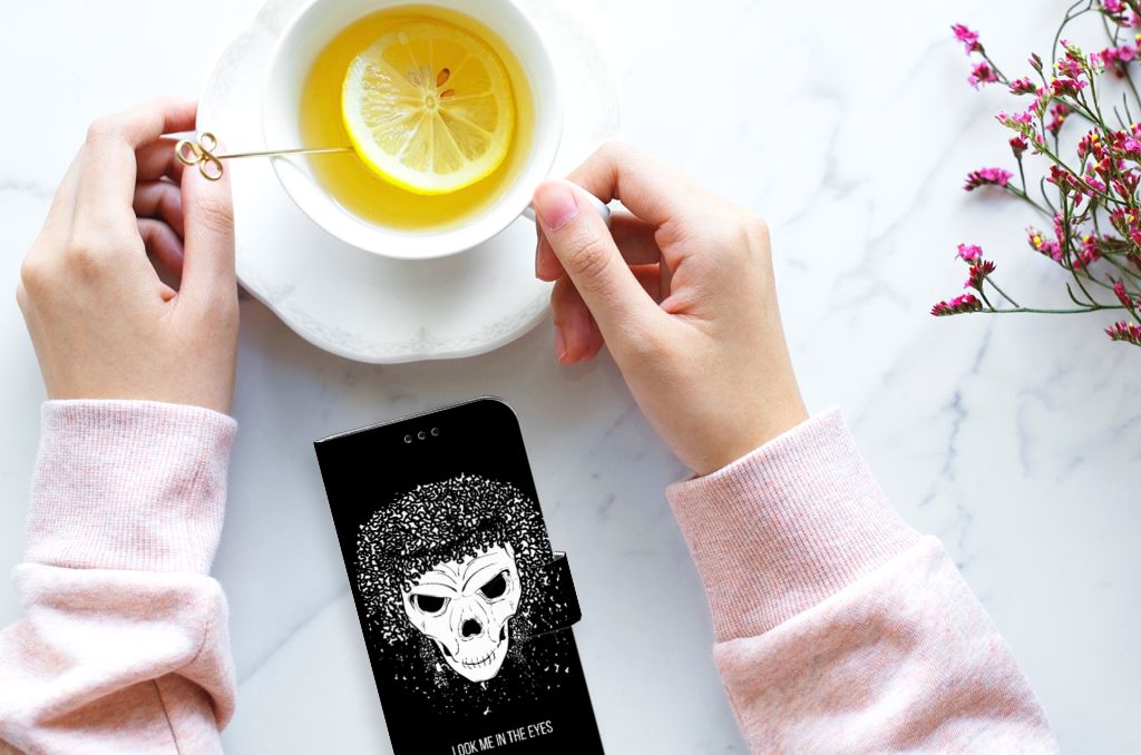Telefoonhoesje met Naam Samsung Galaxy S9 Plus Skull Hair