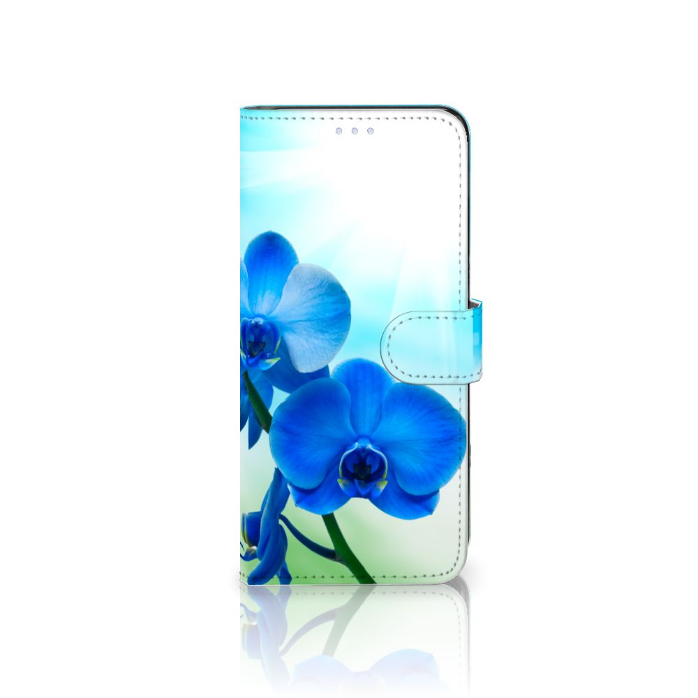 OPPO Reno 8 Lite | OnePlus Nord N20 Hoesje Orchidee Blauw - Cadeau voor je Moeder