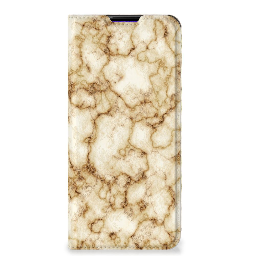 Samsung Galaxy A03s Standcase Marmer Goud - B2C Telecom