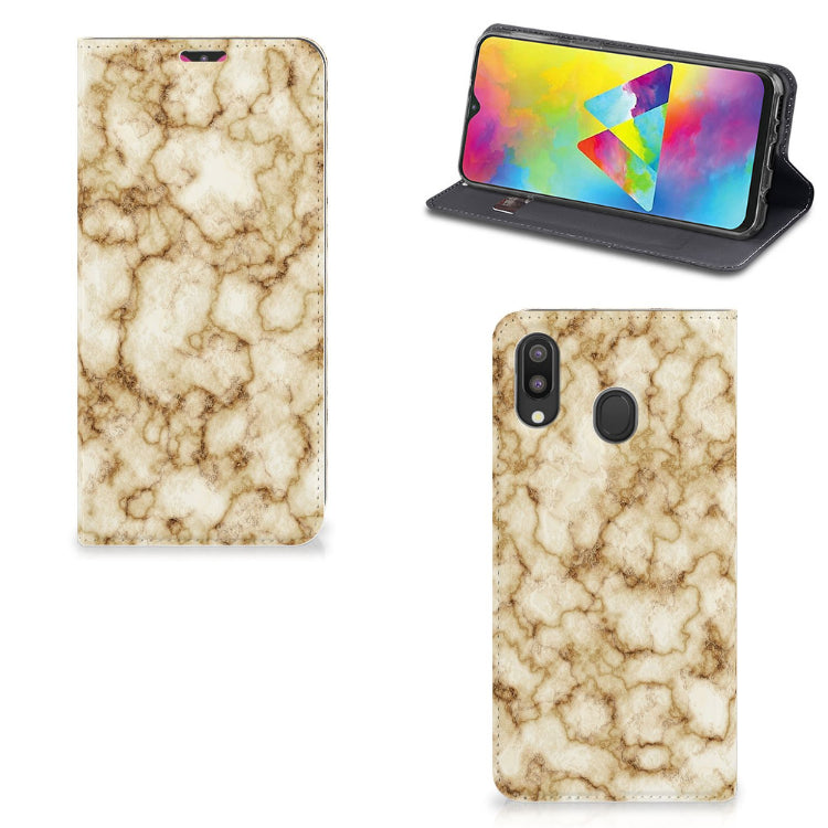Samsung Galaxy M20 Standcase Marmer Goud