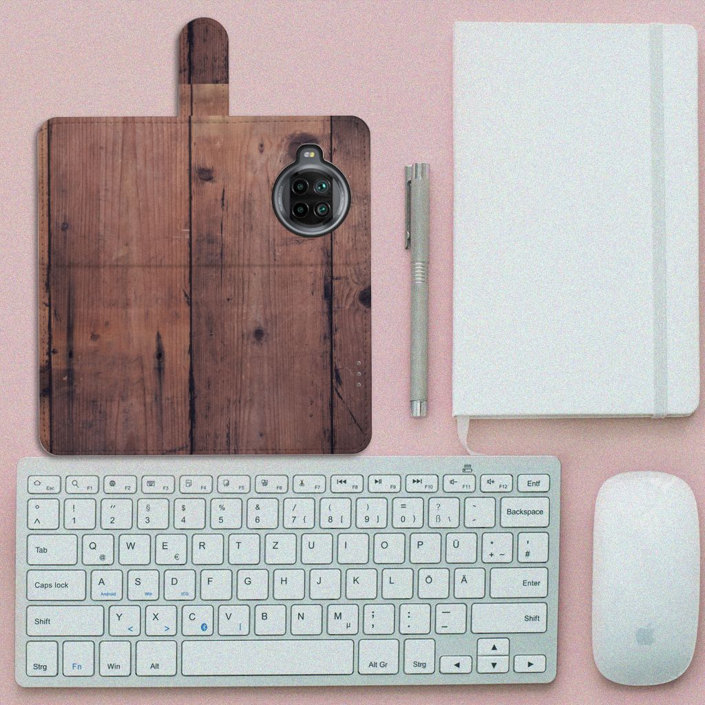Xiaomi Mi 10T Lite Book Style Case Old Wood
