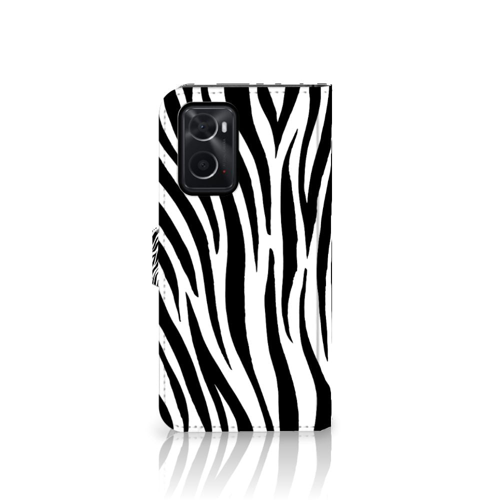 OPPO A76 | A96 Telefoonhoesje met Pasjes Zebra