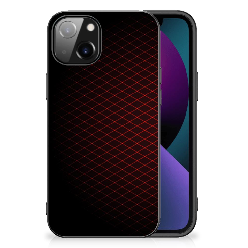 Apple iPhone 13 Back Case Geruit Rood B2C Telecom