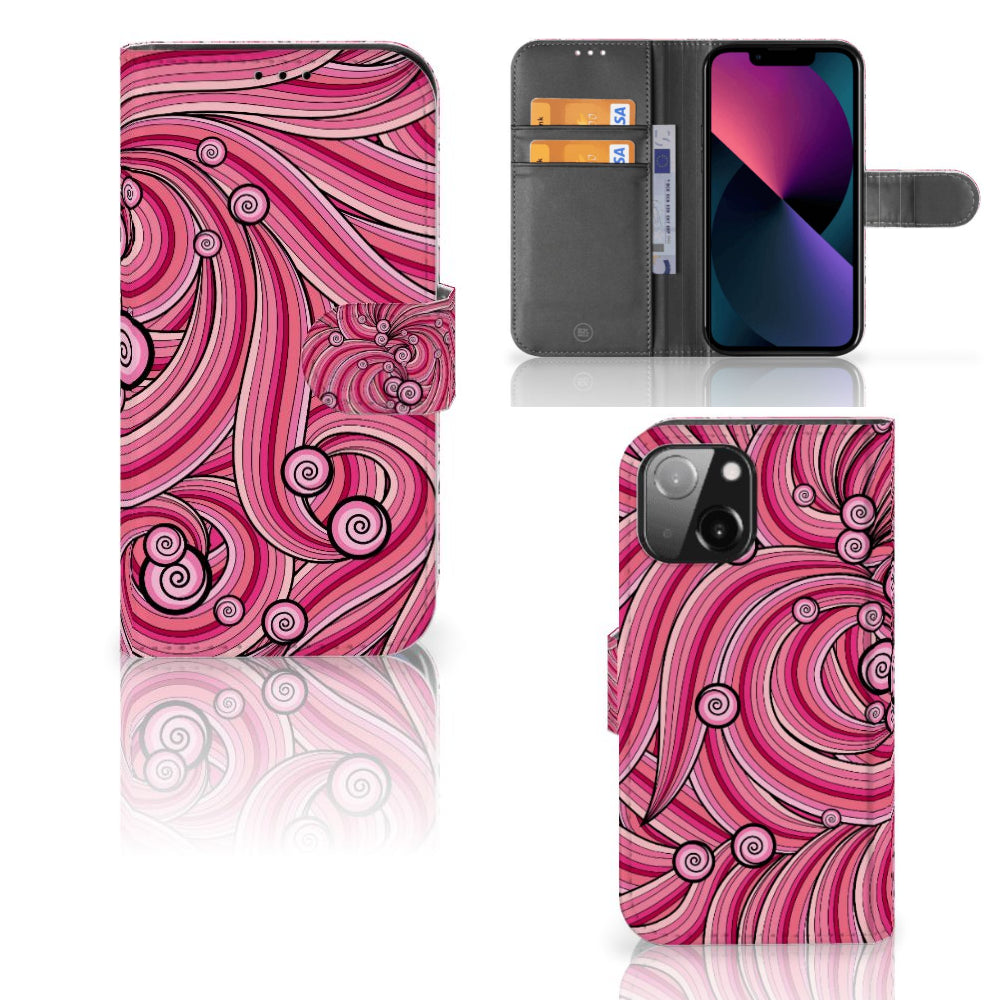 iPhone 13 Mini Hoesje Swirl Pink